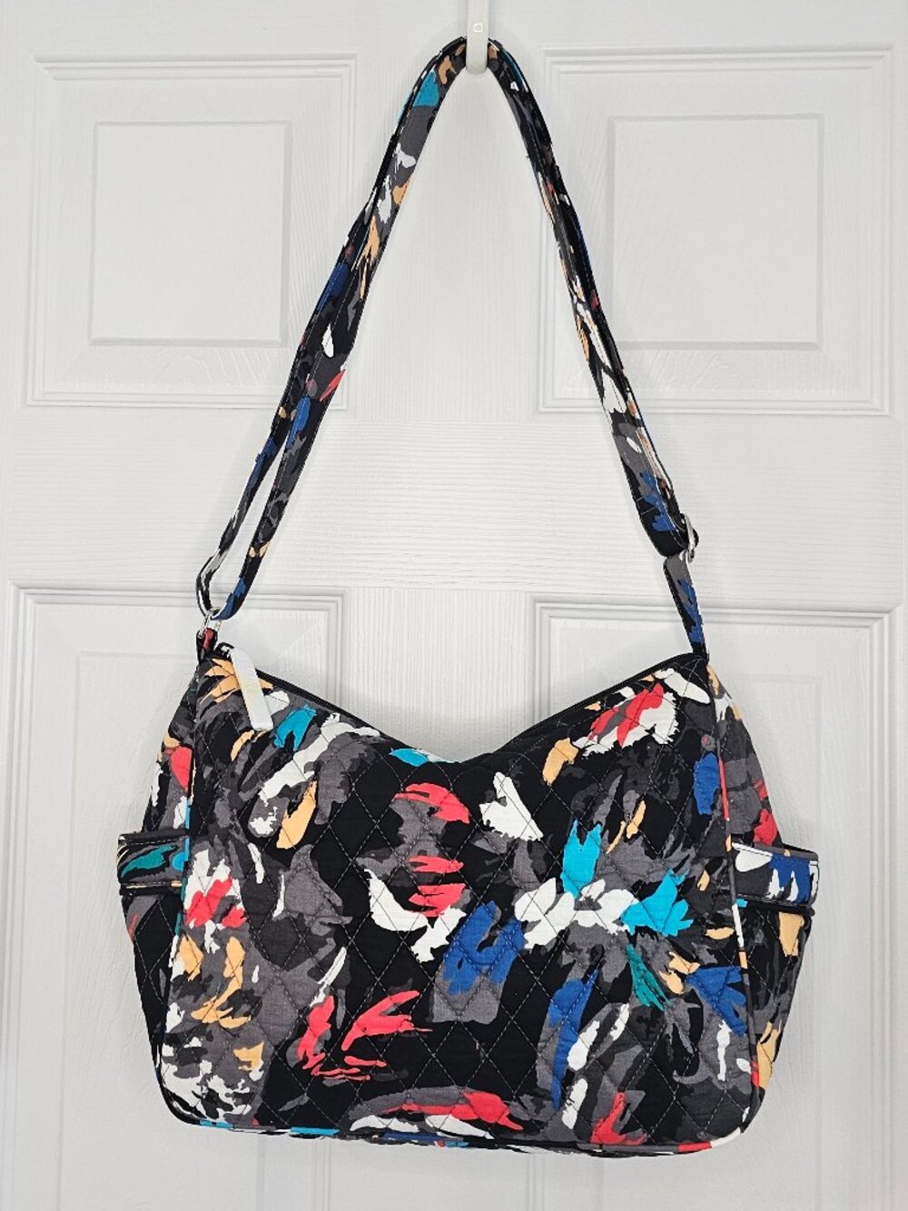 NWT Vera Bradley On The Go Splash Floral Crossbody Purse Shoulder Bag Medium